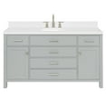 thumbnail image 1 of Ariel H060SCQOVOGRY Bristol 60" Free Standing Single Basin Vanity Set - Grey, 1 of 7