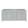 thumbnail image 1 of Ariel H072d-Bc Bristol 72" Double Free Standing Vanity Cabinet Only - Grey, 1 of 7