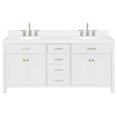thumbnail image 1 of Ariel H072dcqovo Bristol 72" Free Standing Double Basin Vanity Set - White, 1 of 7