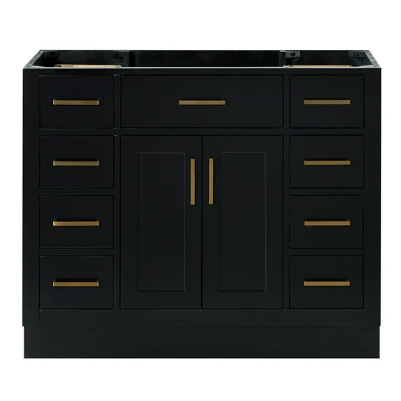 Ariel Hepburn 42 In. Single Sink Base Cabinet In Black