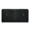 thumbnail image 1 of Ariel Hepburn 72 In. Double Sink Base Cabinet In Black, 1 of 9