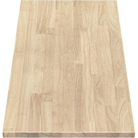 Ariel Hevea Unfinished Butcher Block Countertop 48"L x 25"W x 1.5"Th