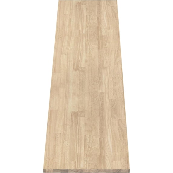 Ariel Hevea Unfinished Butcher Block Countertop 96"L x 25"W x 1.5"Th