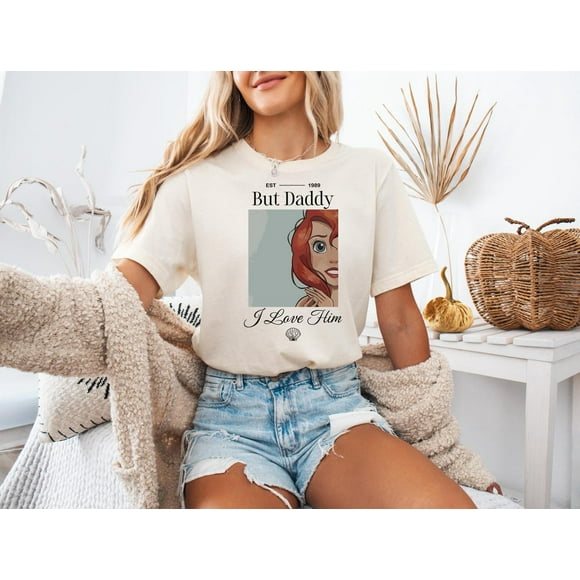 Ariel Inspired Shirt, But Daddy I Love Him Tee, Retro Mermaid Vibes Shirt, Disney Princess Shirt EST. 1988, Gift For Her, Disneyland T-Shirt