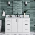 thumbnail image 1 of Ariel K55CWRVOWHT Kelly 54" Free Standing Single Basin Vanity Set - White, 1 of 7