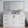 thumbnail image 1 of Ariel K61CWOVOWHT Kelly 60" Free Standing Single Basin Vanity Set - White, 1 of 7