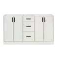 thumbnail image 1 of Ariel Kelly 60 Inch Double Sink Base Cabinet In White, 1 of 11