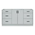 thumbnail image 1 of Ariel Kelly 66 Inch Single Sink Base Cabinet In Grey, 1 of 10