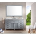 thumbnail image 1 of Ariel Kensington 61 Inch Single Sink Vanity Set in Grey, 1 of 7