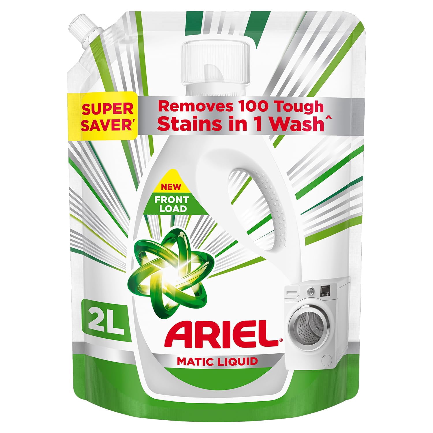 Ariel Liquid Detergent Front Load - 2L | Removes 7 day dried-in Stains ...