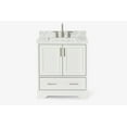 thumbnail image 1 of Ariel Stafford 30.5 In. Single Rectangle Sink Vanity With Carrara White Marble Countertop W/0.75" Edge In White, 1 of 11