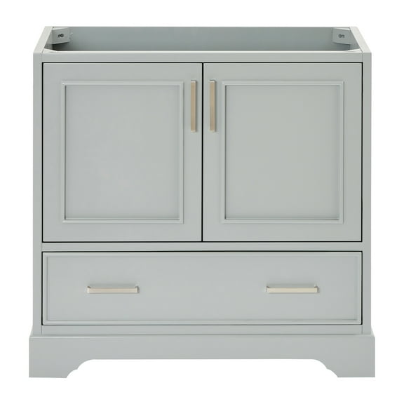 Ariel Stafford 36 Inch Single Sink Base Cabinet In Grey