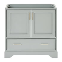 Ariel Stafford 36 Inch Single Sink Base Cabinet In Grey