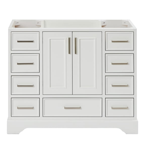 Ariel Stafford 42 Inch Single Sink Base Cabinet In White
