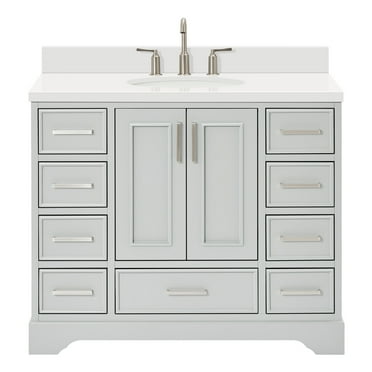 Ariel M043swqovo Stafford 42" Free Standing Single Basin Vanity Set - Grey