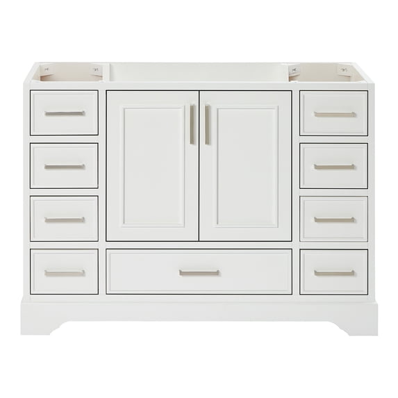 Ariel Stafford 48 Inch Single Sink Base Cabinet In White