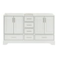 thumbnail image 1 of Ariel Stafford 60 Inch Double Sink Base Cabinet In White, 1 of 9
