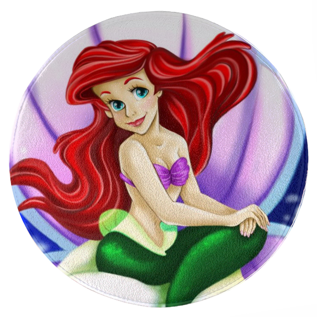 Ariel Mat Office Chair Mat, Home Round Floor Mat, 39inch Diameter Low