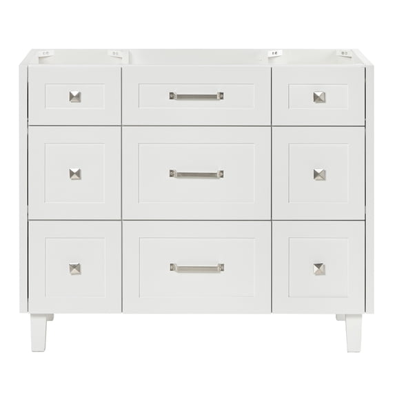 Ariel Monroe 42 Inch Single Sink Base Cabinet In White