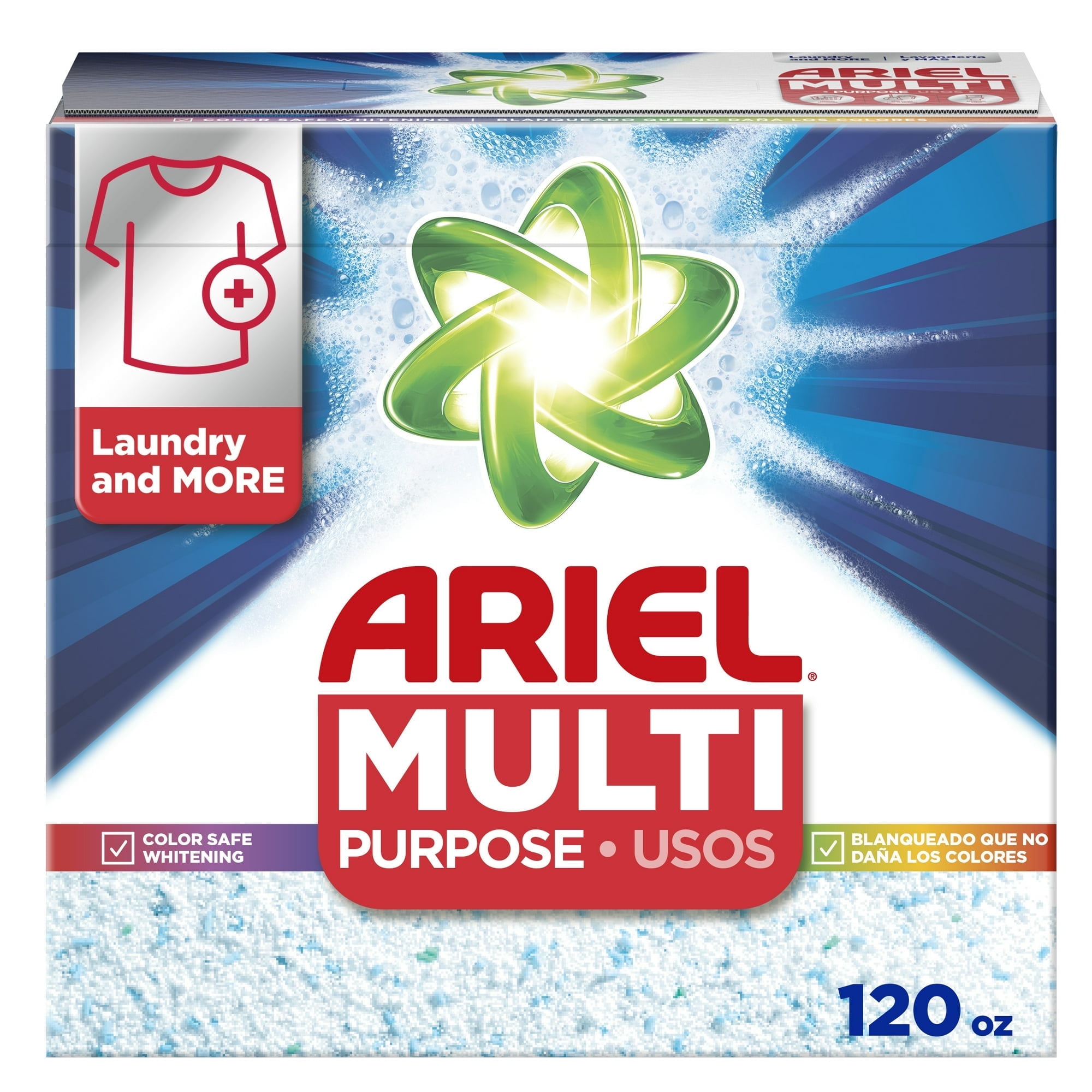 Ariel Multiuse Powder Laundry Detergent, Original Scent, 120 oz, 95 ...