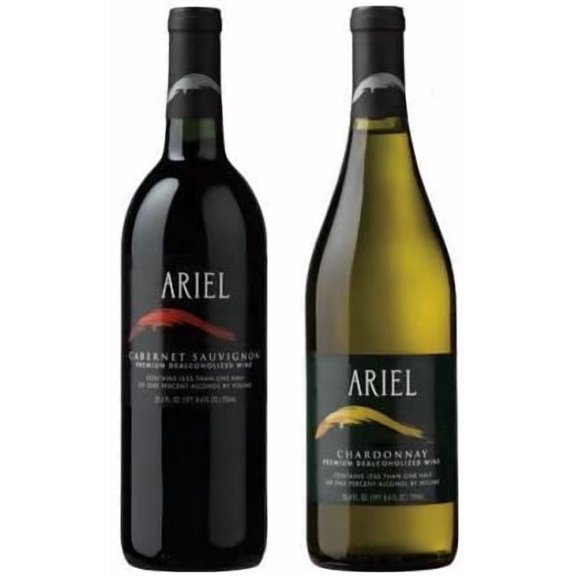 Ariel Non-alcoholic Wine Two Pack - Includes Ariel Cabernet and Ariel Chardonnay