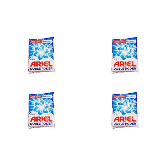 Ariel Powder Laundry Detergent, Doble Poder Formula,( 4 x 1.87 lb Bags) 4 Pack