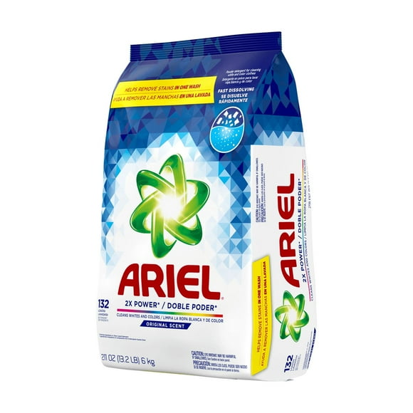 Ariel Powder Laundry Detergent 2.2 lb 1 Pack 2X Power, Deep Clean for Whites & Colors