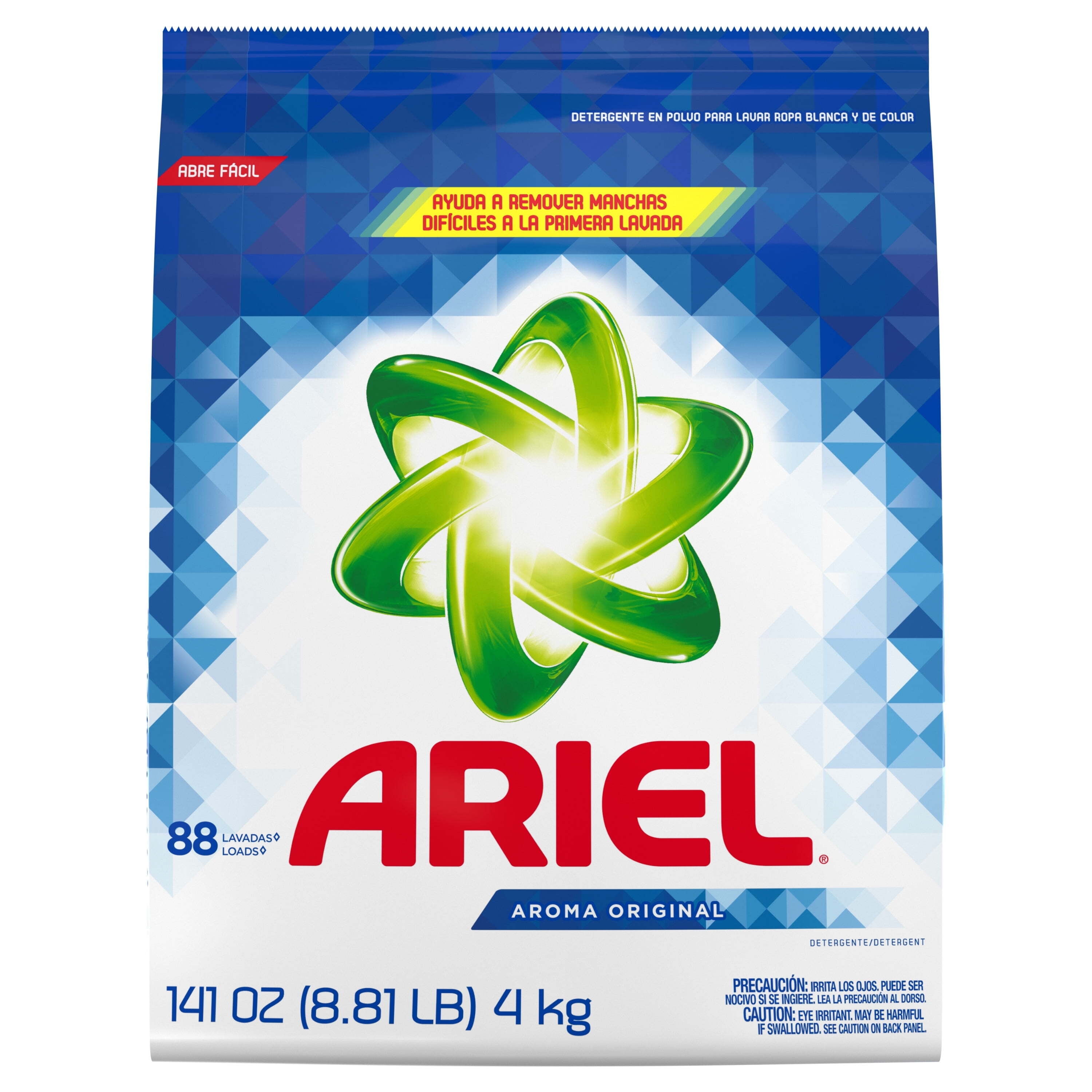Ariel Powder Laundry Detergent, Original Scent, 141 oz, 88 Loads