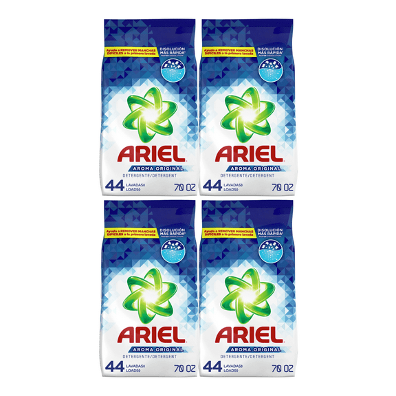 Ariel Powder Laundry Detergent, Original Scent, 44 loads (70 oz., Pack of 4)