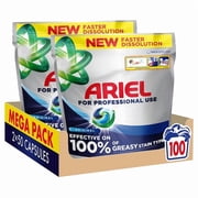 Ariel Professional All-In-1 Laundry Capsules Original 100 Washes - 2 Pack