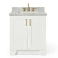 thumbnail image 1 of Ariel Taylor 31 In. Rectangle Sink Vanity With Carrara White Marble Countertop In White, 1 of 10