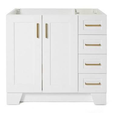Ariel Q036s-L-Bc Taylor 36" Free Standing Hardwood Single Vanity Cabinet Only - White