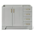 thumbnail image 1 of Ariel Taylor 42 In. Left Offset Single Sink Base Cabinet In Grey, 1 of 8