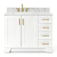 thumbnail image 1 of Ariel Q043SLCW2RVOWHT Taylor 43" Free Standing Single Rectangular Basin Vanity Set - White, 1 of 7