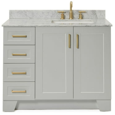 Ariel Q043srcw2rvo Taylor 43" Free Standing Single Rectangular Basin Vanity Set - Grey