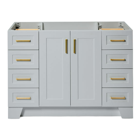 Ariel Taylor 48 In. Single Sink Base Cabinet In Grey