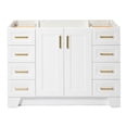 thumbnail image 1 of Ariel Taylor 48 In. Single Sink Base Cabinet In White, 1 of 8