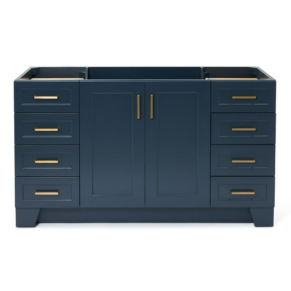 Ariel Taylor 60 In. Single Sink Base Cabinet In Midnight Blue
