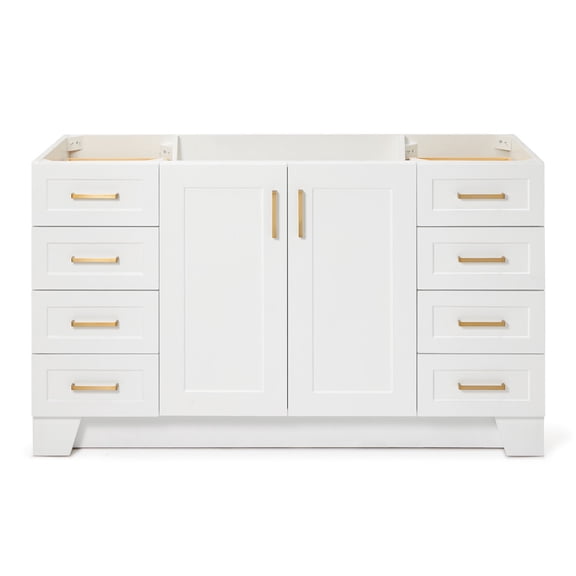 Ariel Taylor 60 In. Single Sink Base Cabinet In White