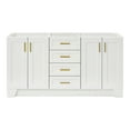 thumbnail image 1 of Ariel Taylor 66 Inch Double Sink Base Cabinet In White, 1 of 9