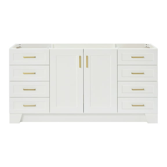 Ariel Taylor 66 Inch Single Sink Base Cabinet In White
