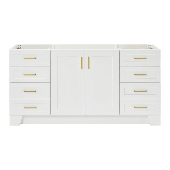 Ariel Taylor 66 Inch Single Sink Base Cabinet In White
