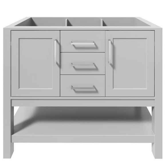 Ariel R042s-Bc Bayhill 42" Single Free Standing Vanity Cabinet Only - Grey
