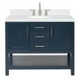 thumbnail image 1 of Ariel R042scqovo Bayhill 42" Free Standing Single Basin Vanity Set - Blue, 1 of 7