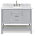 thumbnail image 1 of Ariel R043SCW2OVOGRY Bayhill 43" Free Standing Single Oval Basin Vanity Set - Grey, 1 of 7