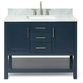 thumbnail image 1 of Ariel R043SCW2RVOMNB Bayhill 43" Free Standing Single Rectangular Basin Vanity Set - Blue, 1 of 7