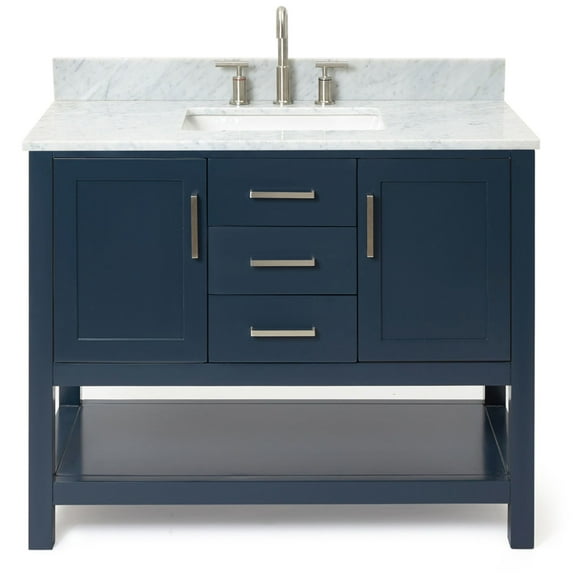 Ariel R043scw2rvo Bayhill 43" Free Standing Single Rectangular Basin Vanity Set - Blue