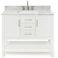 thumbnail image 1 of Ariel R043scw2rvo Bayhill 43" Free Standing Single Rectangular Basin Vanity Set - White, 1 of 7