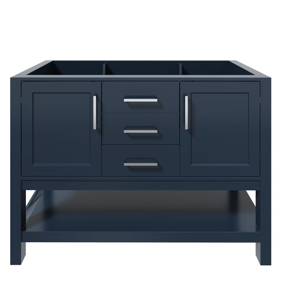 Ariel R048S-BC-MNB Bayhill 48" Single Free Standing Vanity Cabinet Only - Blue