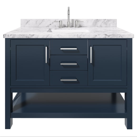 Ariel R049SCWRVOMNB Bayhill 48" Free Standing Single Basin Vanity Set - Blue